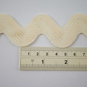 5 Yards Cream Jumbo Rick Rack Trim, Ivory Rick Rack, Jumbo Ric Rac ...