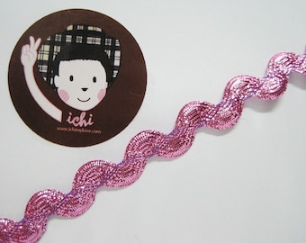 5 Yd 1/2 "Rosa Metallic Rick Rack Trim, rosa Zierleiste, Ric Rac Zierleiste, Metall Zierleiste, Rosa, Pink Rick Rack Zierleiste, Rick Rack Lot