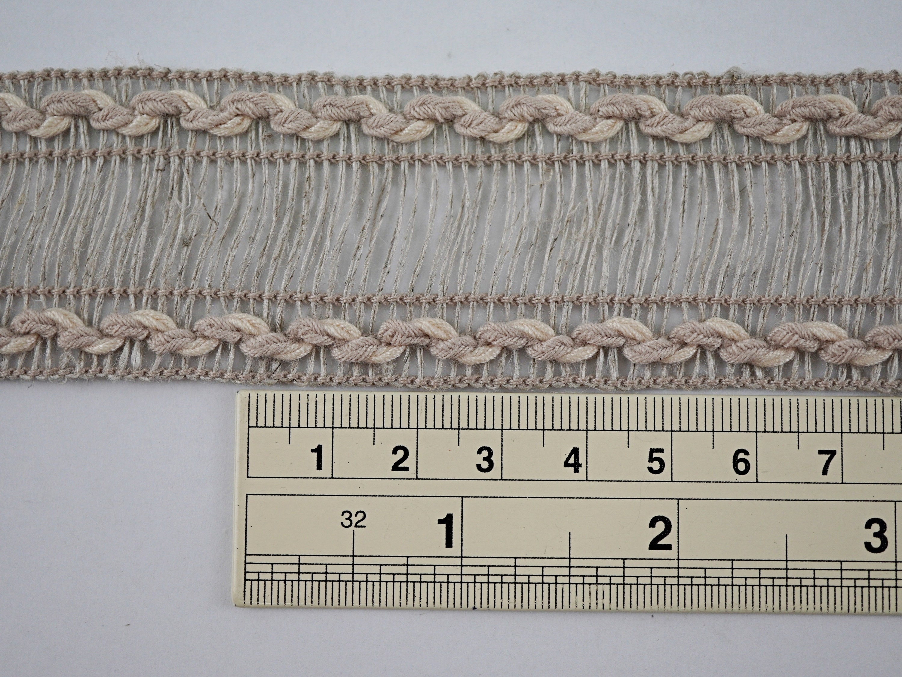 5 Yards Beige Linen Braid, Linen Lace, Linen Trim, Natural Trim ...