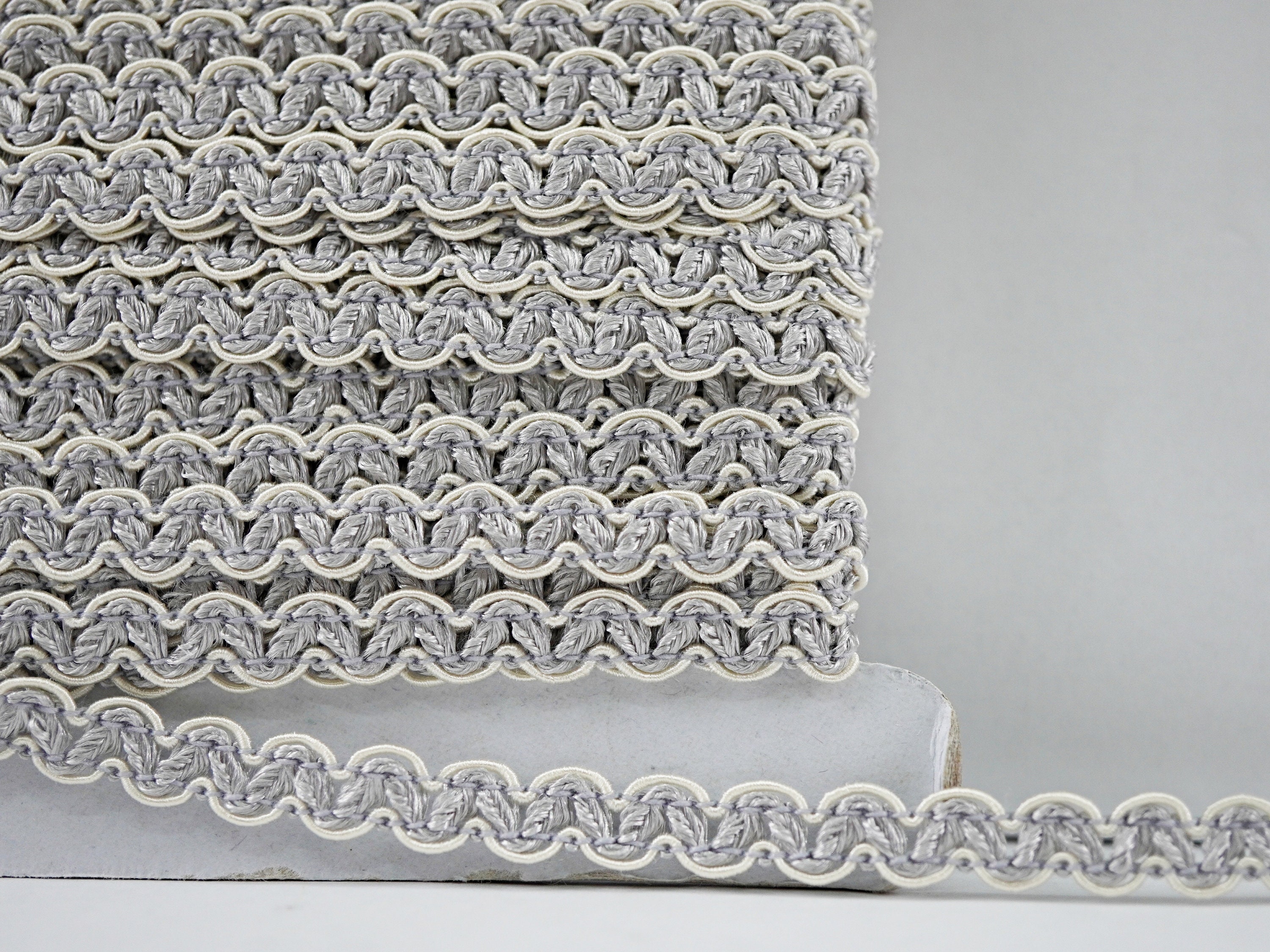 5 Yards Gray Rick Rack, Rick Rack Trim, Zig Zag Trim, Zig Zag, Ric Rac ...