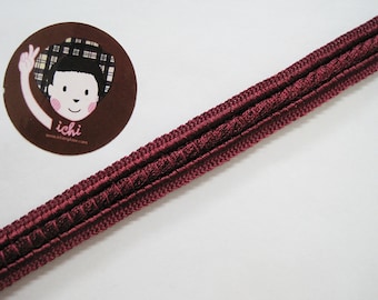 5 Yards 9/16" Burgundy Braided Trim