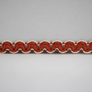5 Yards Tangerine Rick Rack, Rick Rack Trim, Zig Zag Trim, Zig Zag, Ric ...