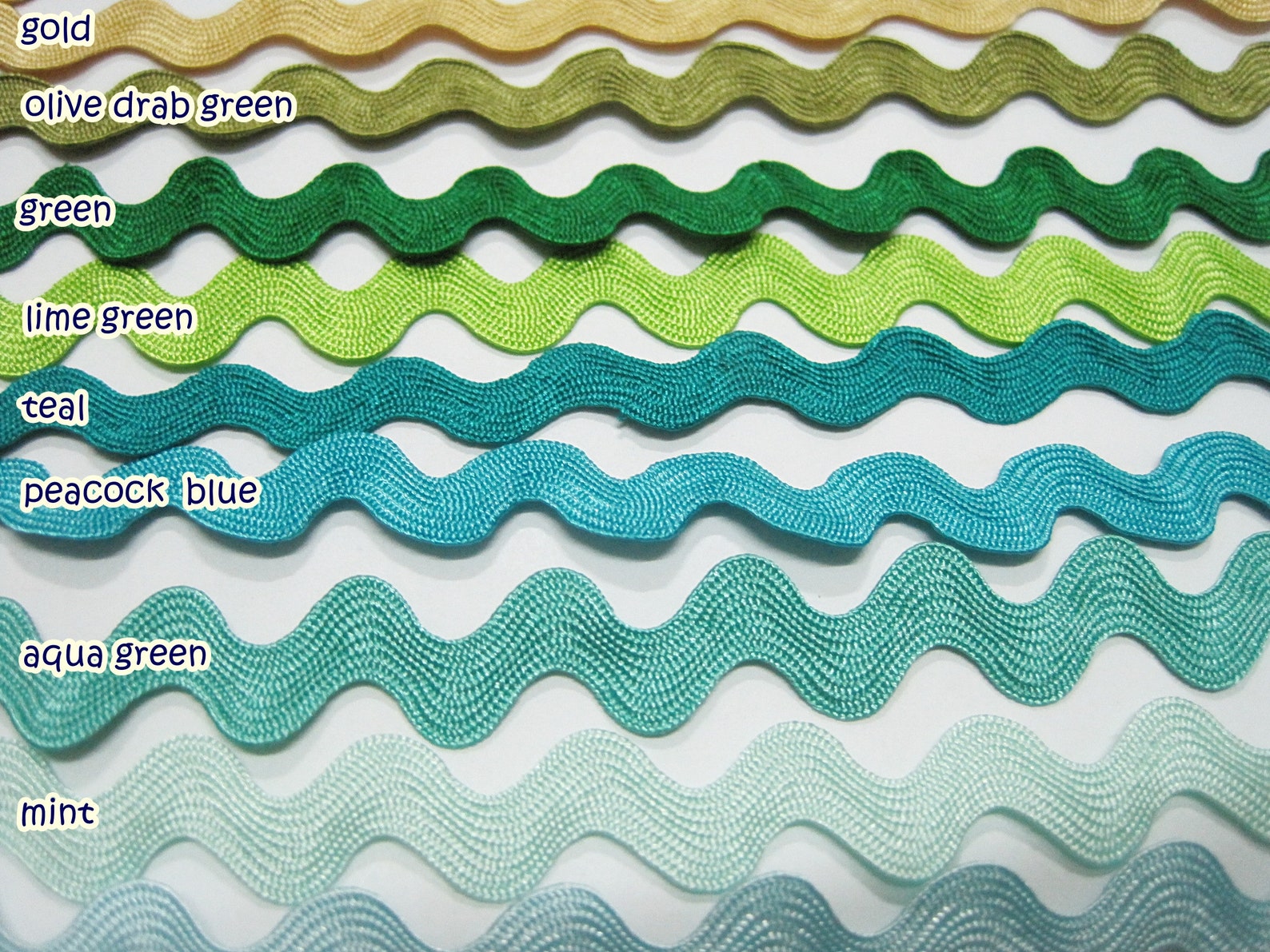 5 Yards 1/2 Rick Rack Trim Light Blue Rick Rack Trim Etsy