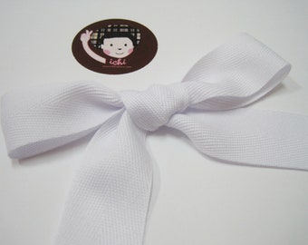 5 yards 1" White Wide Herringbone Tape