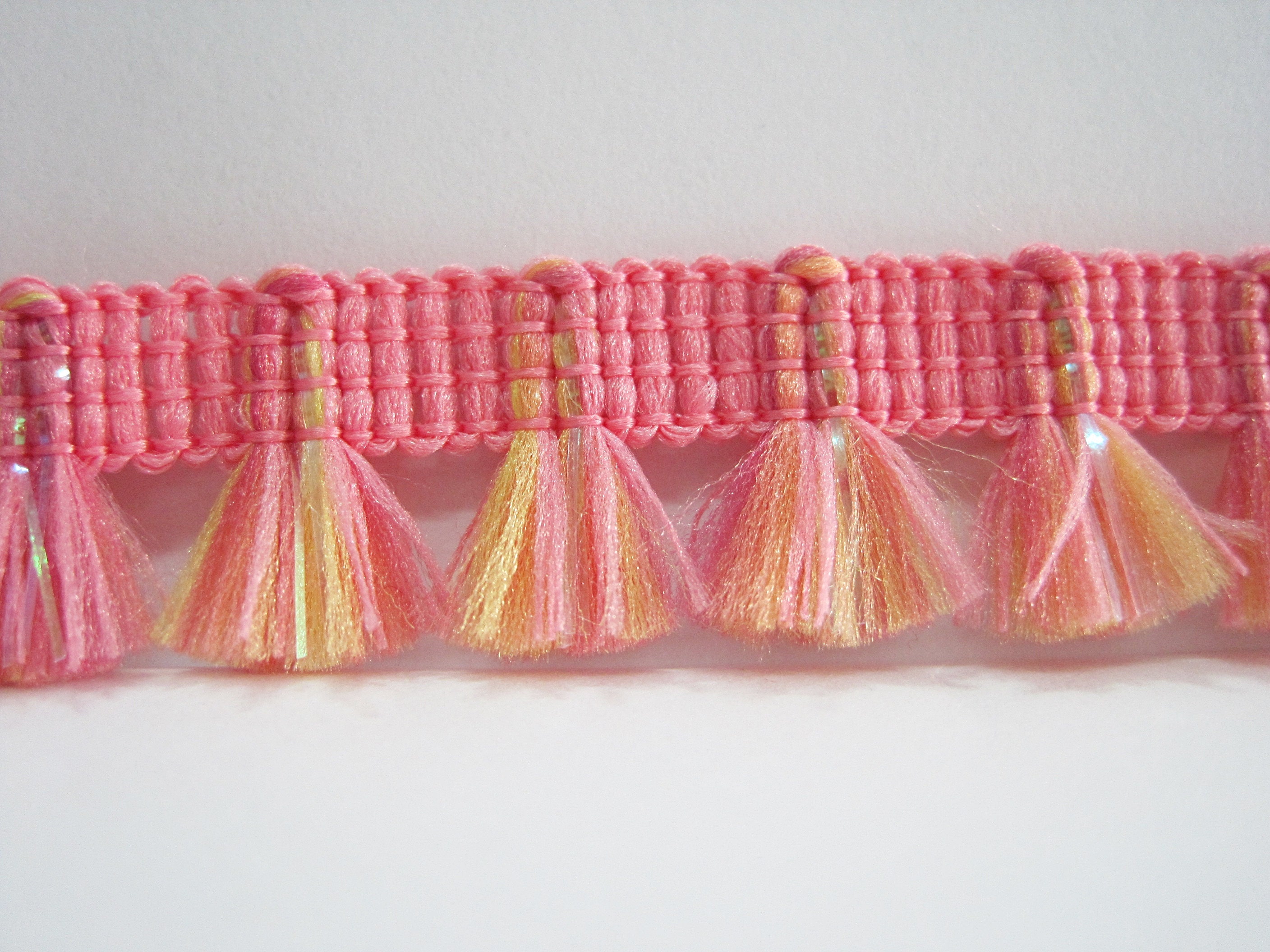 5 yards Pink Sparkly Mini Tassel Trim Tassel Trim wholesale Etsy
