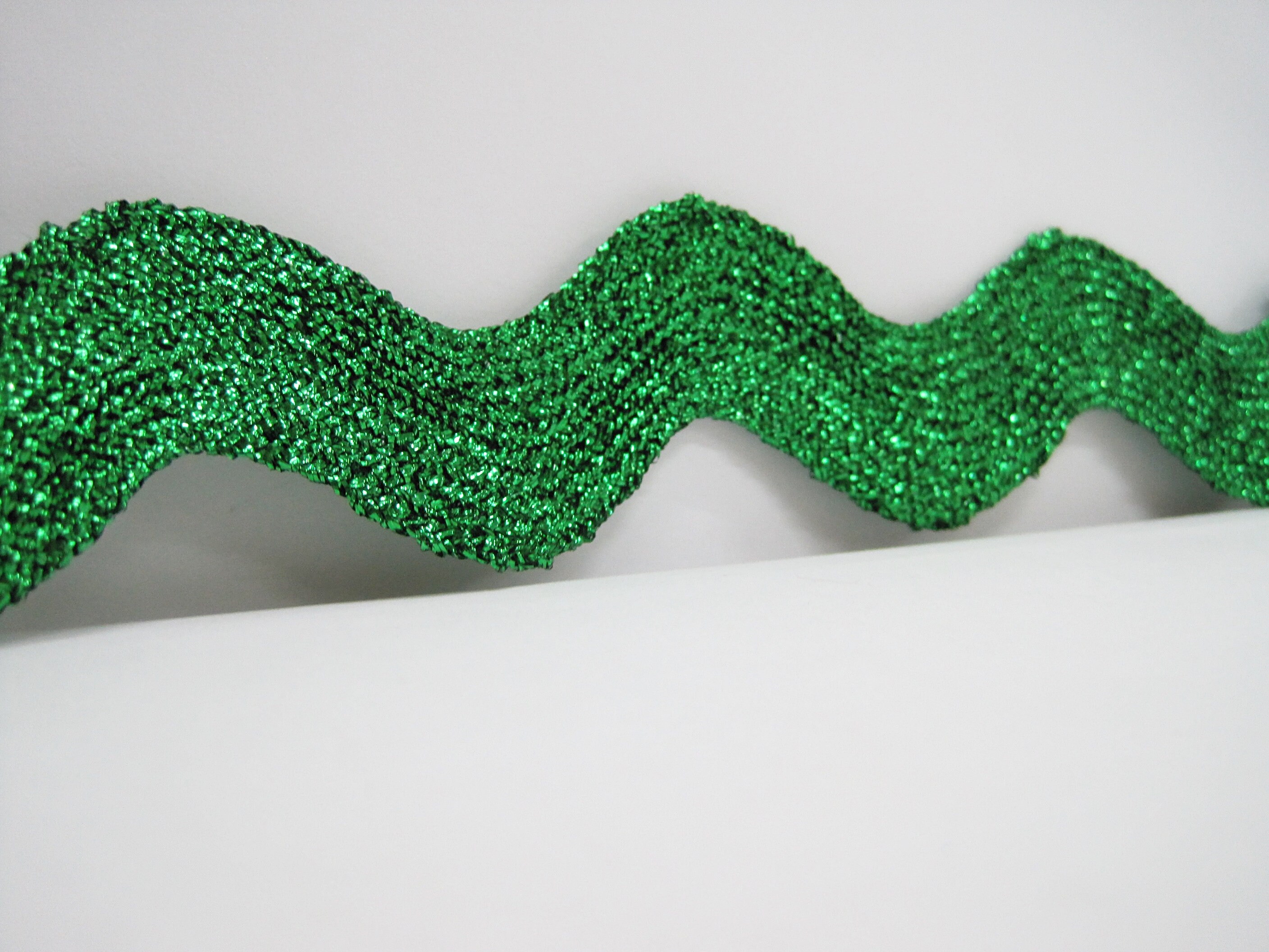 5 Yards Green Jumbo Metallic Rick Rack Trim - Etsy