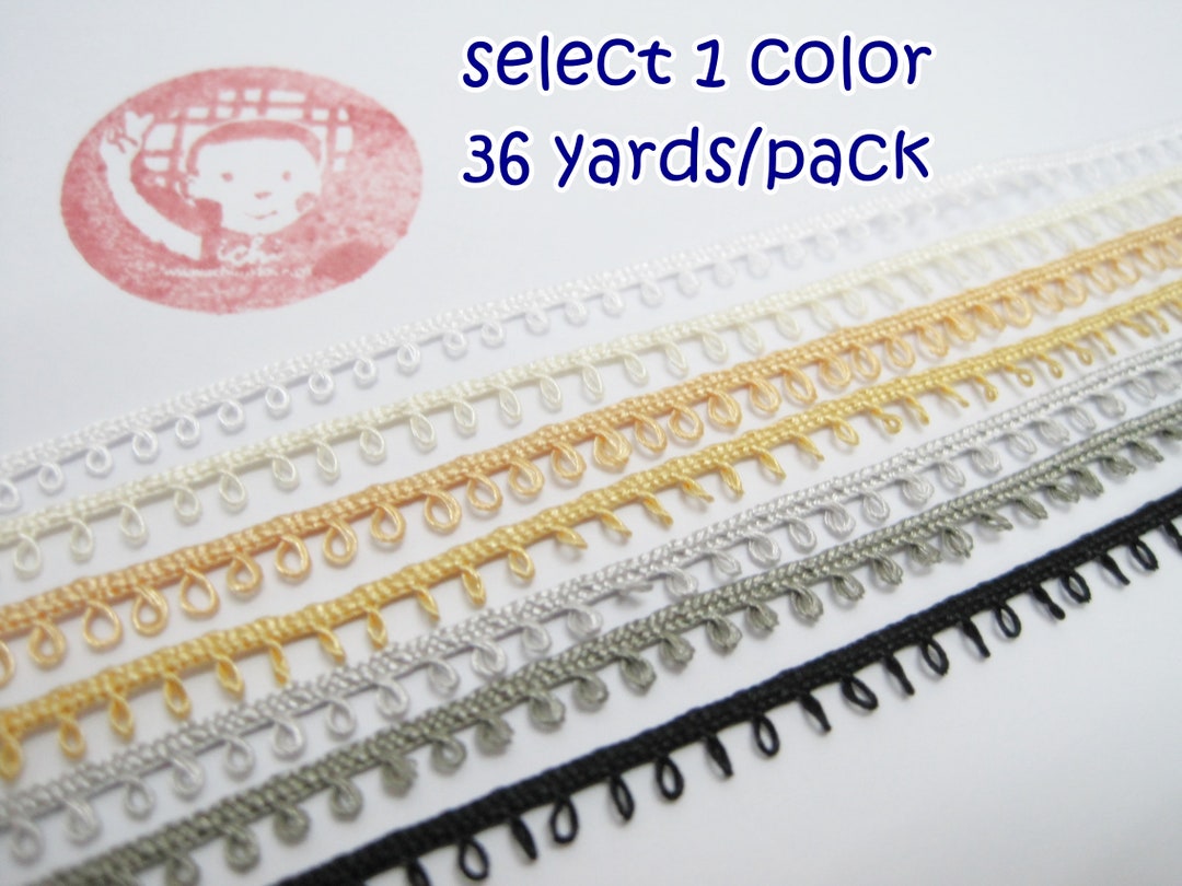 1 Pack (36 Yards) Picot Trim, Picot Edge Trim, Picot Edge