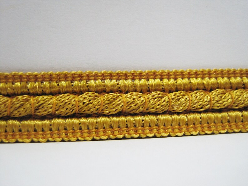 5 Yards Classic Gold Braided Trim Gimp Braid Braided Cord Etsy