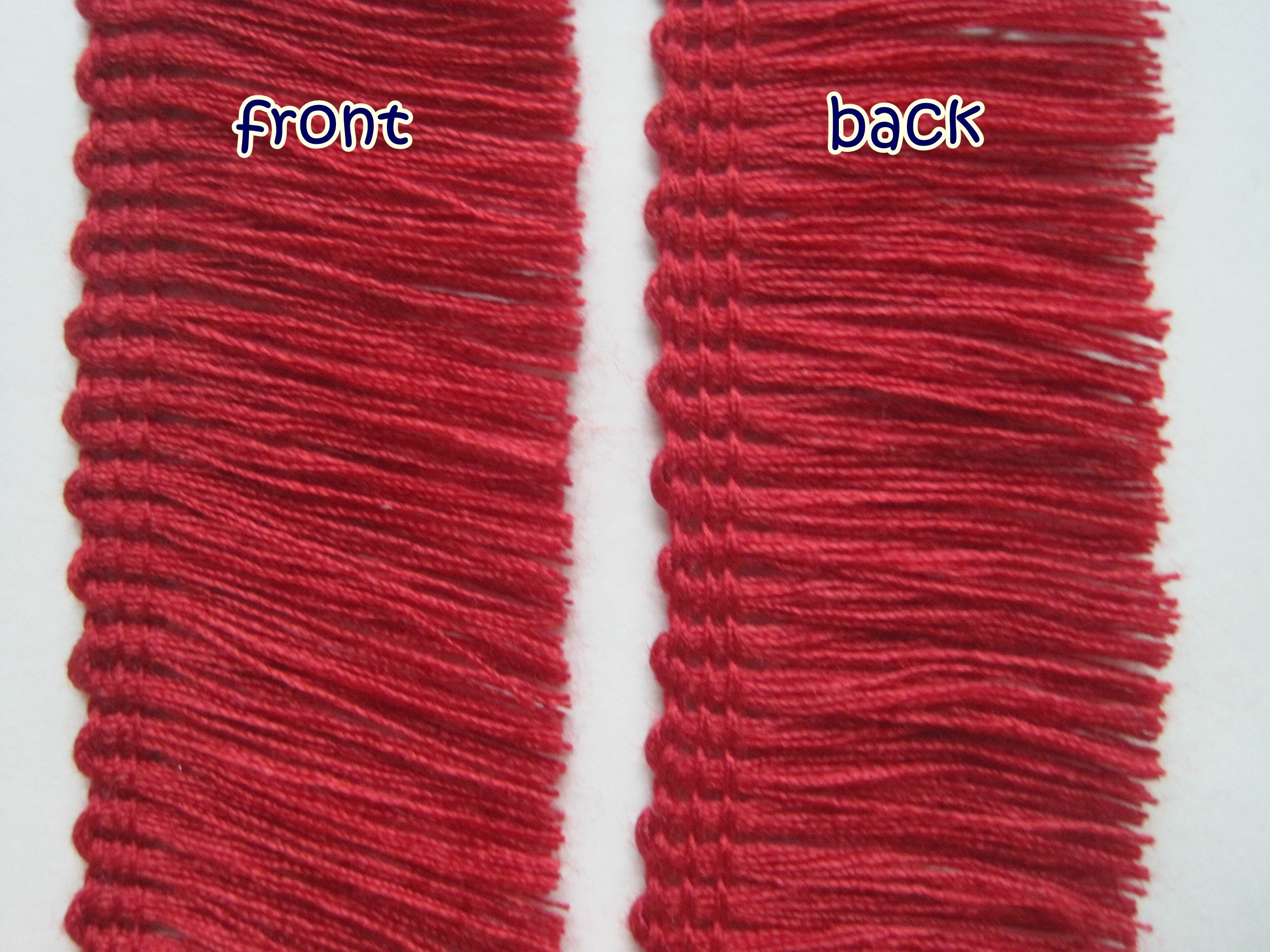 5 Yards Ruby Cotton Tassel Trim Red Tassel Fringe Wholesale Etsy