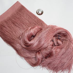 100 cm x 100 cm Rose Pink Chainette Dress Fringe