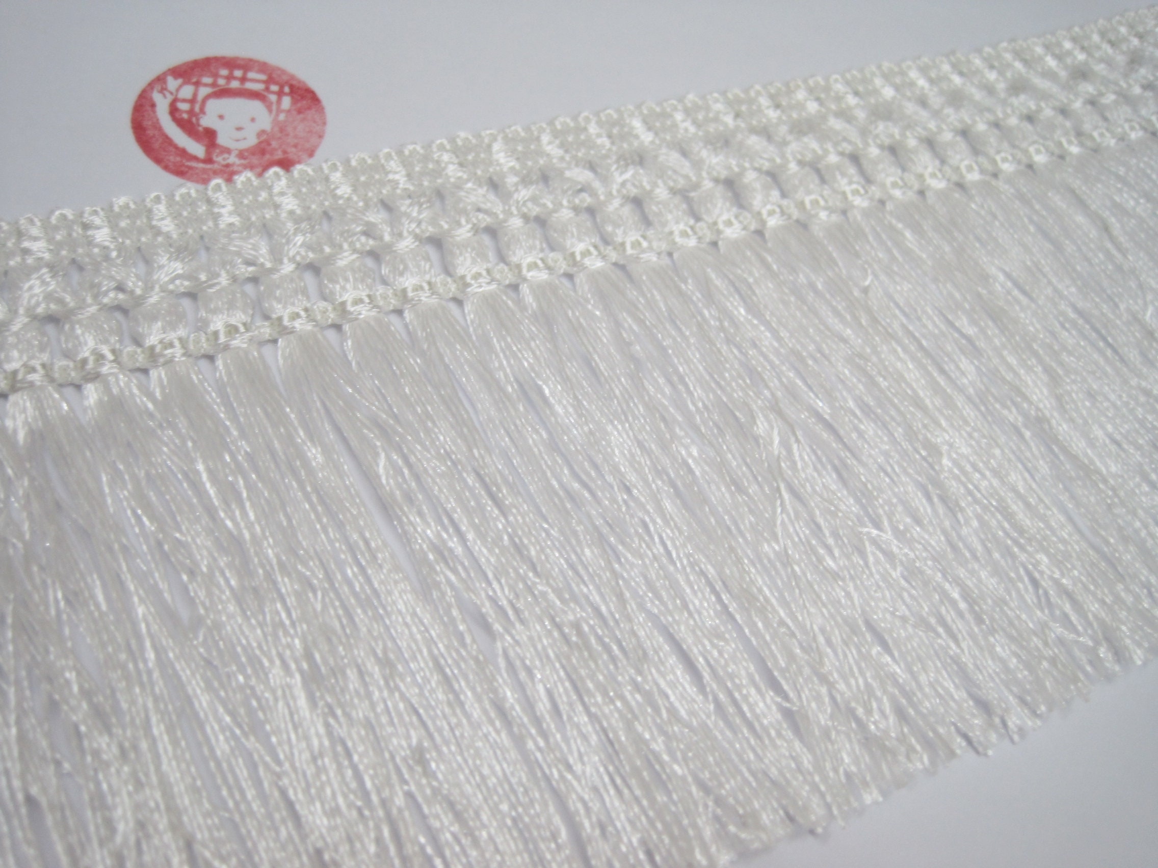 1 Yd 4.5 OffWhite Silky Tassel Trim Tassel fringe Etsy