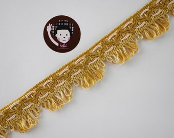 Antique Gold 1.25 Brush Fringe Trim Gold [5 Yards]