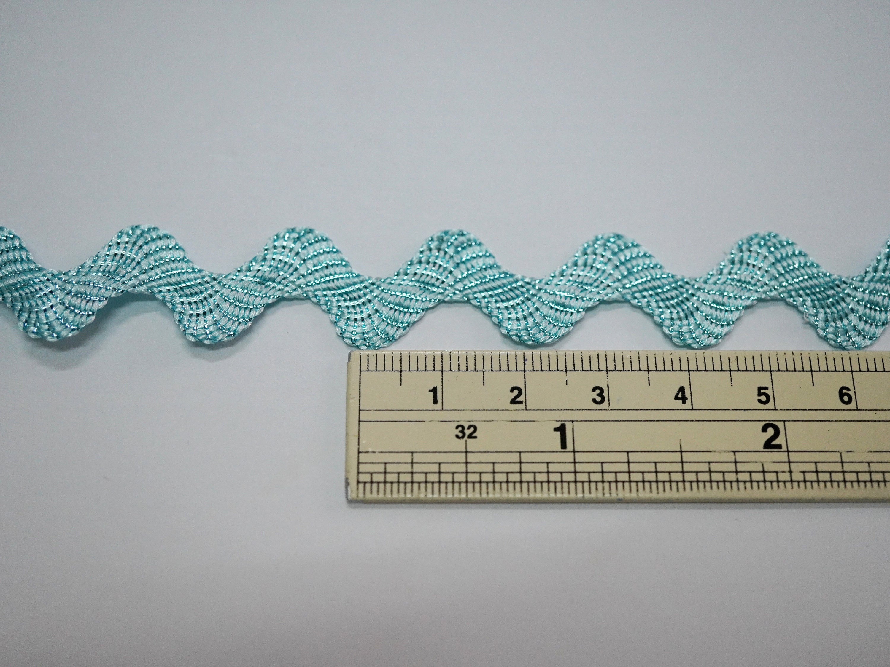 5 Yards Blue Metallic Rick Rack, Turquoise Metallic Rick Rack, Sparkly ...