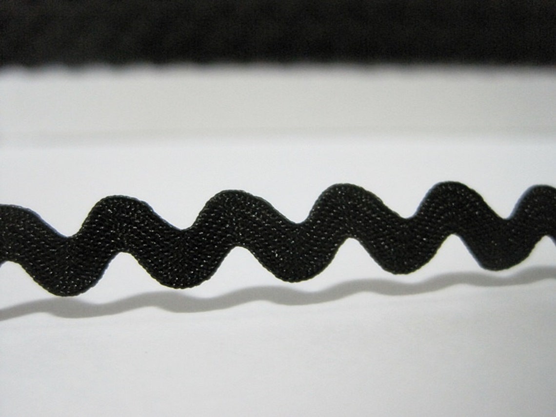 5 Yards Black Mini Rick Rack Trim Wholesale Trim Ric Rac Etsy