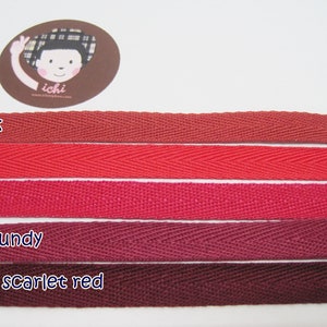 5 yards 3/8" Red Herringbone Tape, Red Twill Tape, Red Cotton Tape, Cotton Ribbon, Ribbon lot, Twill Tape, Wholesale, twill tape for masks