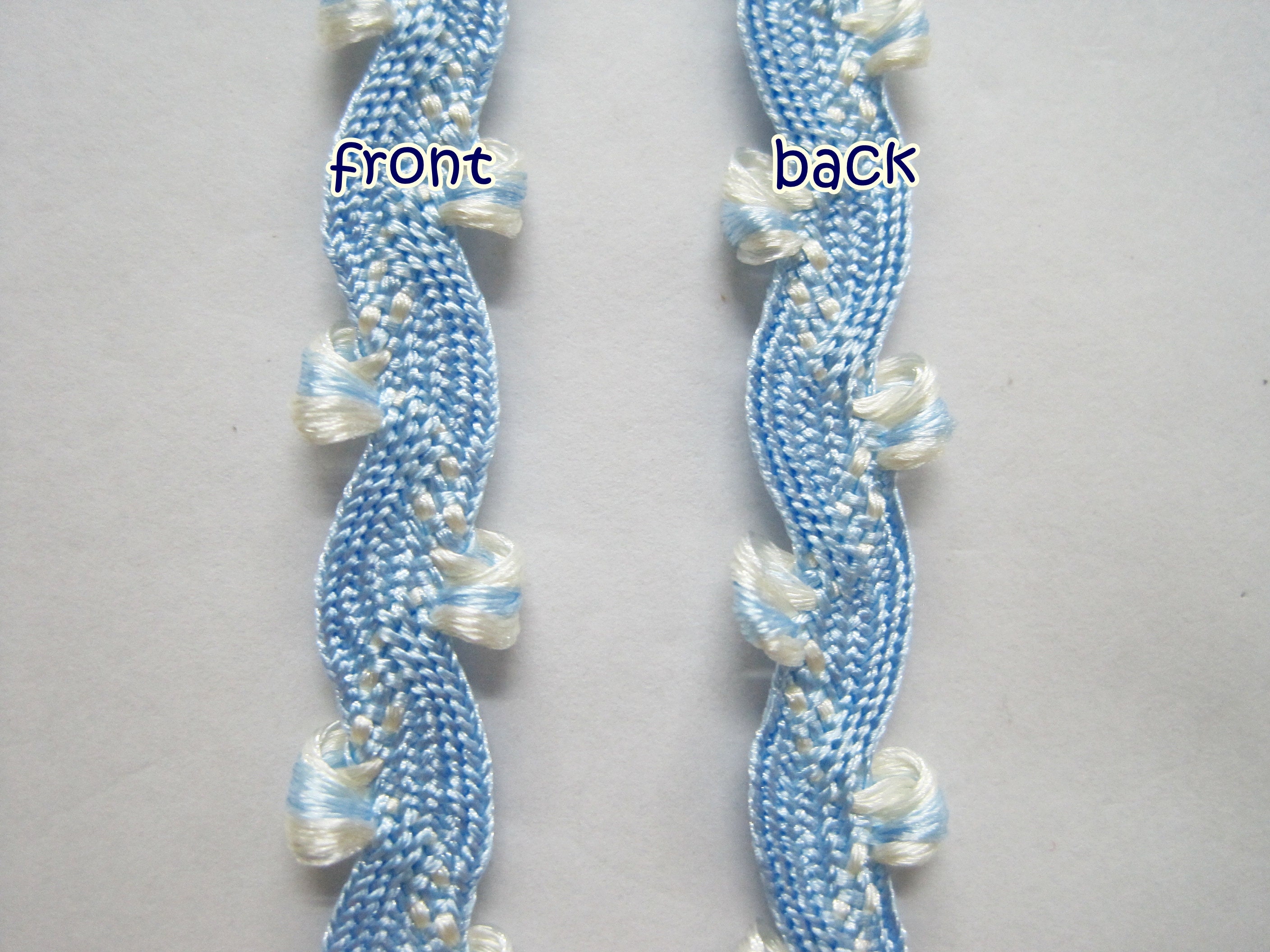 Blue Ric Rak Trim 5 Yd Light Blue Rick Rack Trim, Picot Rick Rack, Picot Trim, Pastel ...