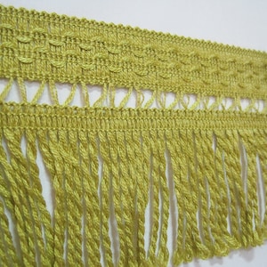 5 Yards Olive Drab Green Bullion Fringe, Bullion trim, Twisted rope, Drapery trim, Home Decor Fringe, Bullion trim, olive green trim, green