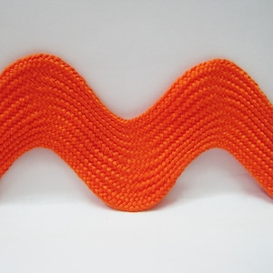 Orange Rick Rack 5 Yards Orange Jumbo Rick Rack Trim, Orange Rick Rack, Jumbo Ric Rac ...