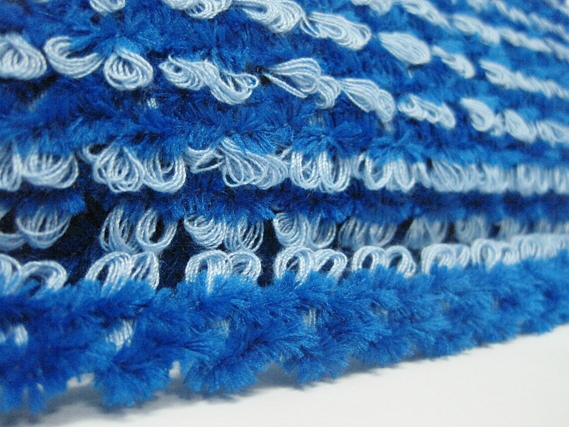 5 Yard of Royal Blue Chenille Braided Chenille Trim Velvet Etsy