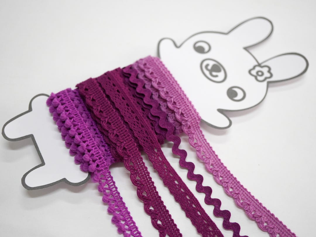 5 Yards Purple Lace Rabbit Set - Etsy