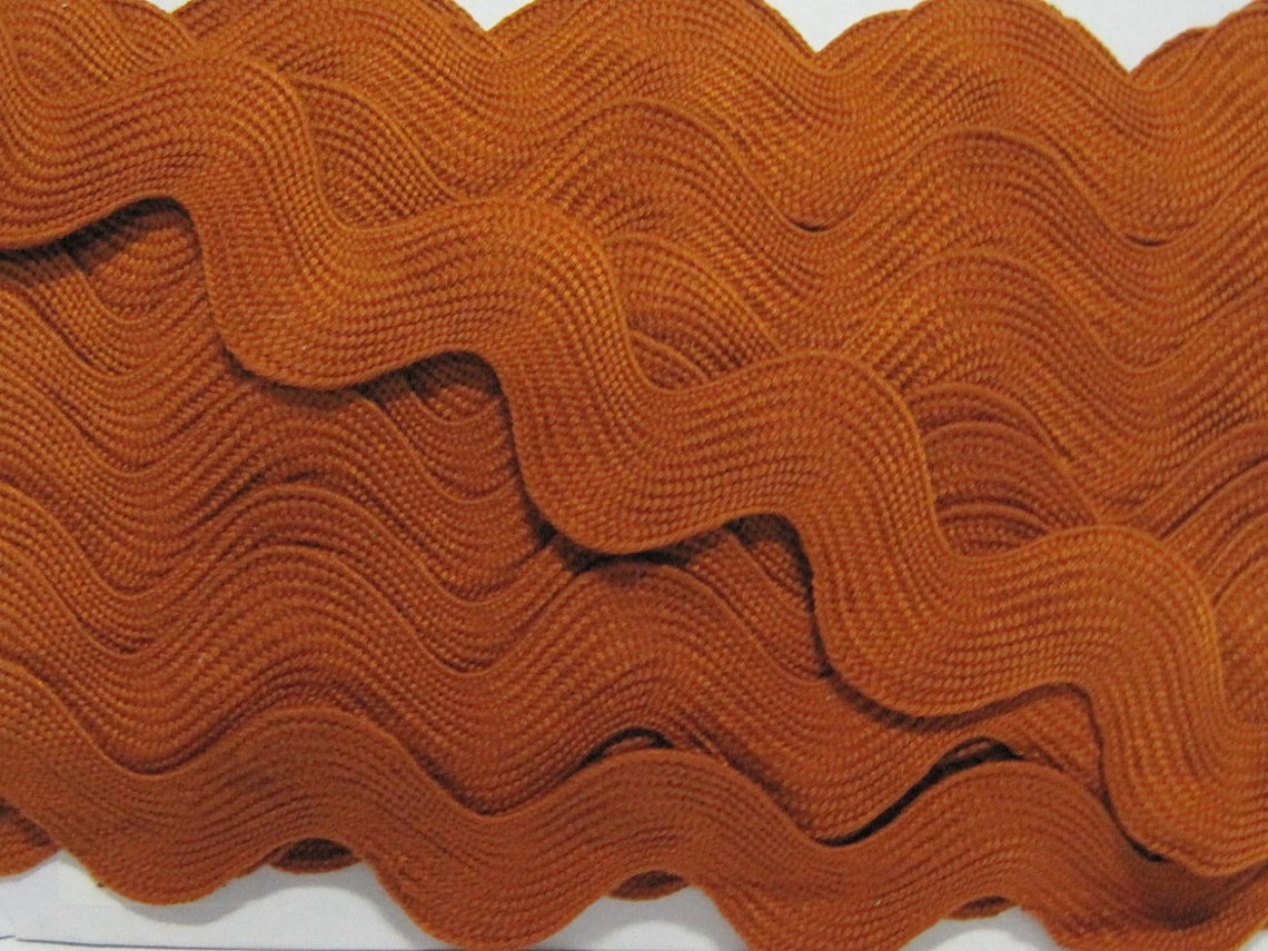 5 Yards Mahogany Jumbo Rick Rack Trim Brown Rick Rack Jumbo Etsy