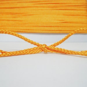 5 Yards 3 Mm Orange Braided Cord, Braided Cord, Soutache Cord ...