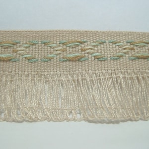 5 yards Beige Boho Loop Trim, Brown Trim, Tassel Trim, wholesale trim, tassel, looped trim, tassel loop trim, loop fringe, brown trim, brown