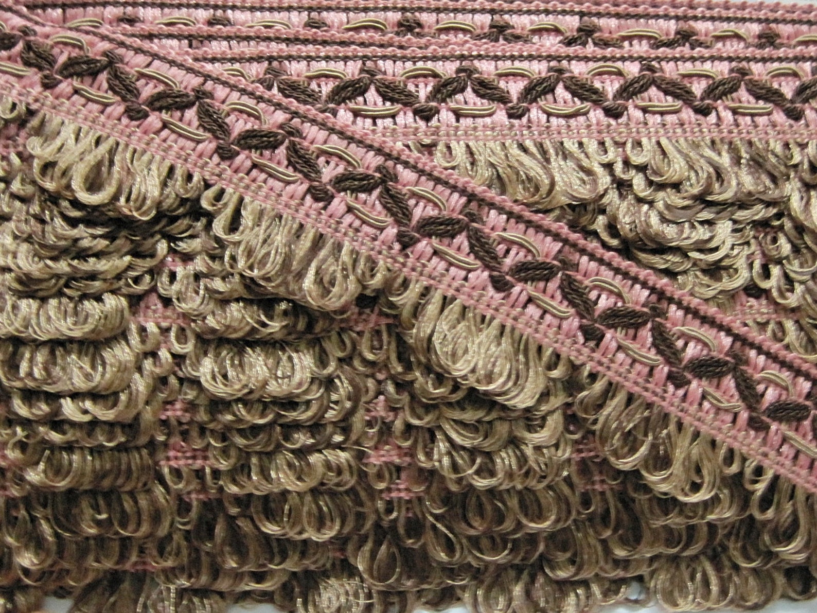 1 Yard Vintage Trimbrown Tassel Fringe Upholstery Trim Etsy