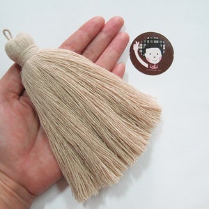 100% Brown Cotton Tassel, Organic Cotton Tassel, Cotton Tassel, Unbleached Tassel, Wholesale Tassels, tassel earring, natural tassel
