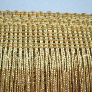 1 Yard 4 to 10 Gold Chainette Fringe, Gold Trim, Fringe tassel trim, Chainette trim, Gold tassel, Gold tassel trim, gold chainette fringe image 2