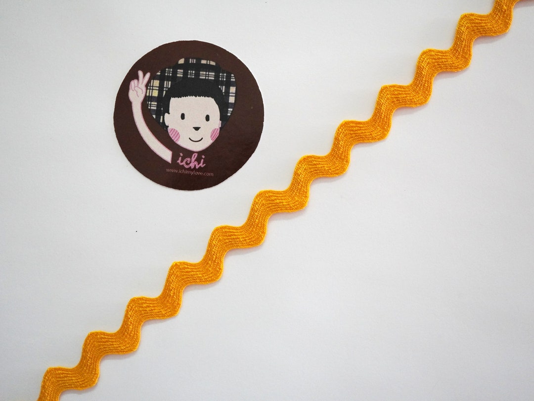 Orange Rick Rack 5 Yards 1/2