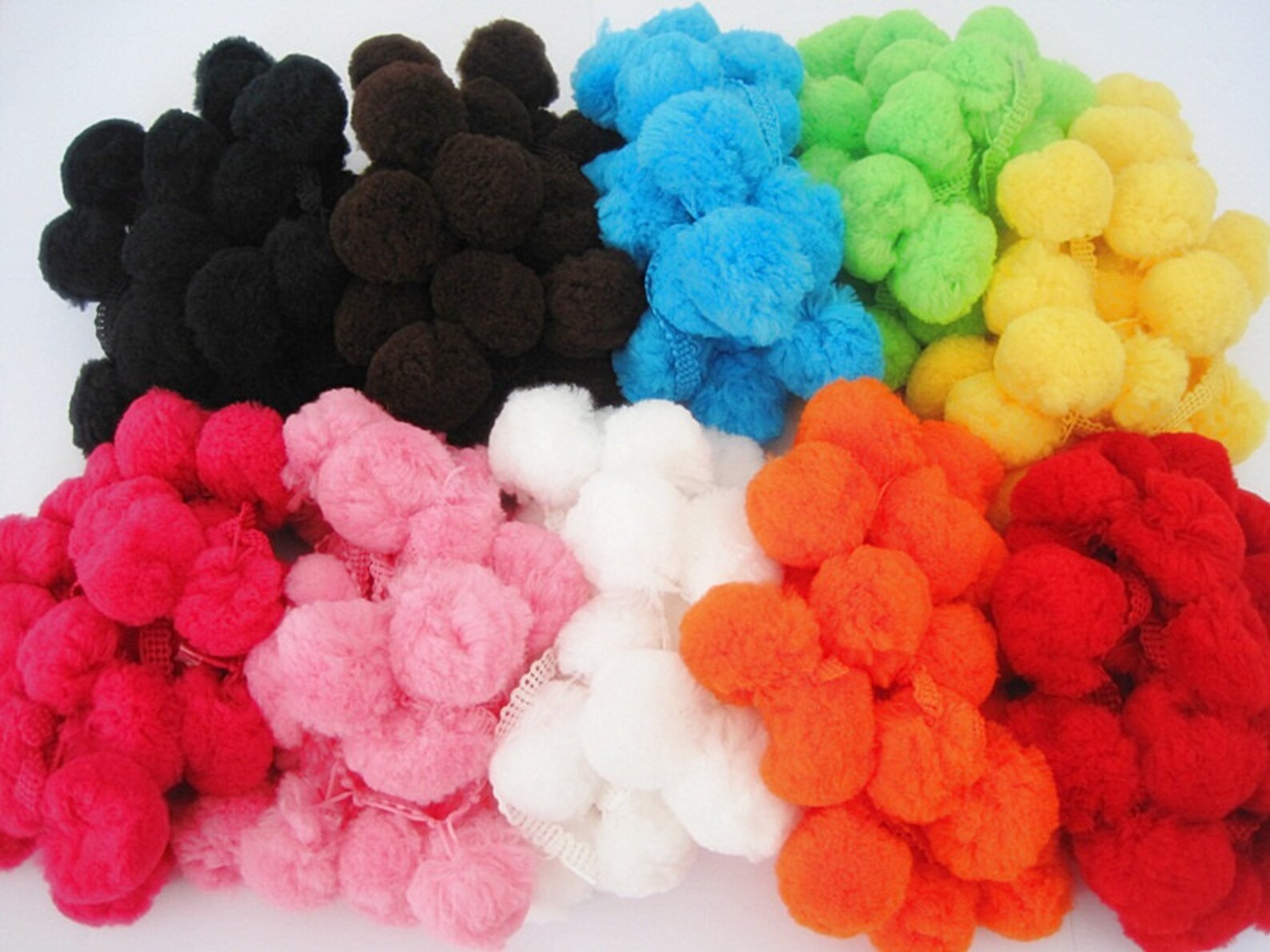 5 Yards Dark Gray Jumbo Pom Pom Trim Extra Large Pom Pom Etsy