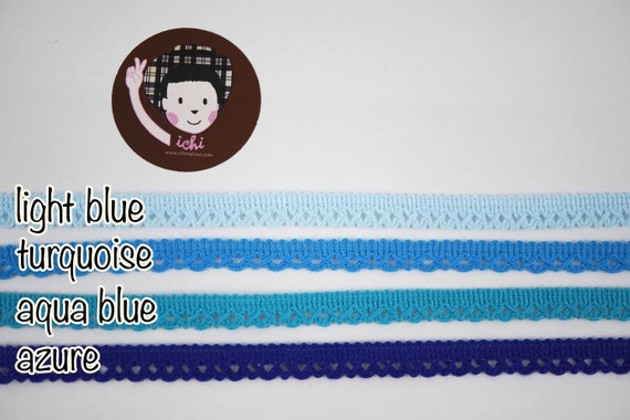 5 yards Blue Lace Trim, Lace Trim, Lace Trim Ribbon, wholesale lace, lace supplies, blue trim, blue lace, blue ribbon, light blue lace,azure