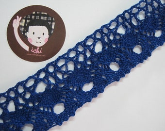 5 yards 1-1/2" Azure Wide Lace Trim