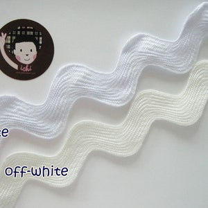 5 yards White Jumbo Rick Rack Trim, white rick rack, Jumbo Ric Rac, Rick Rack Trim, Rick Rack Lot, large rick rack, white trim, off white
