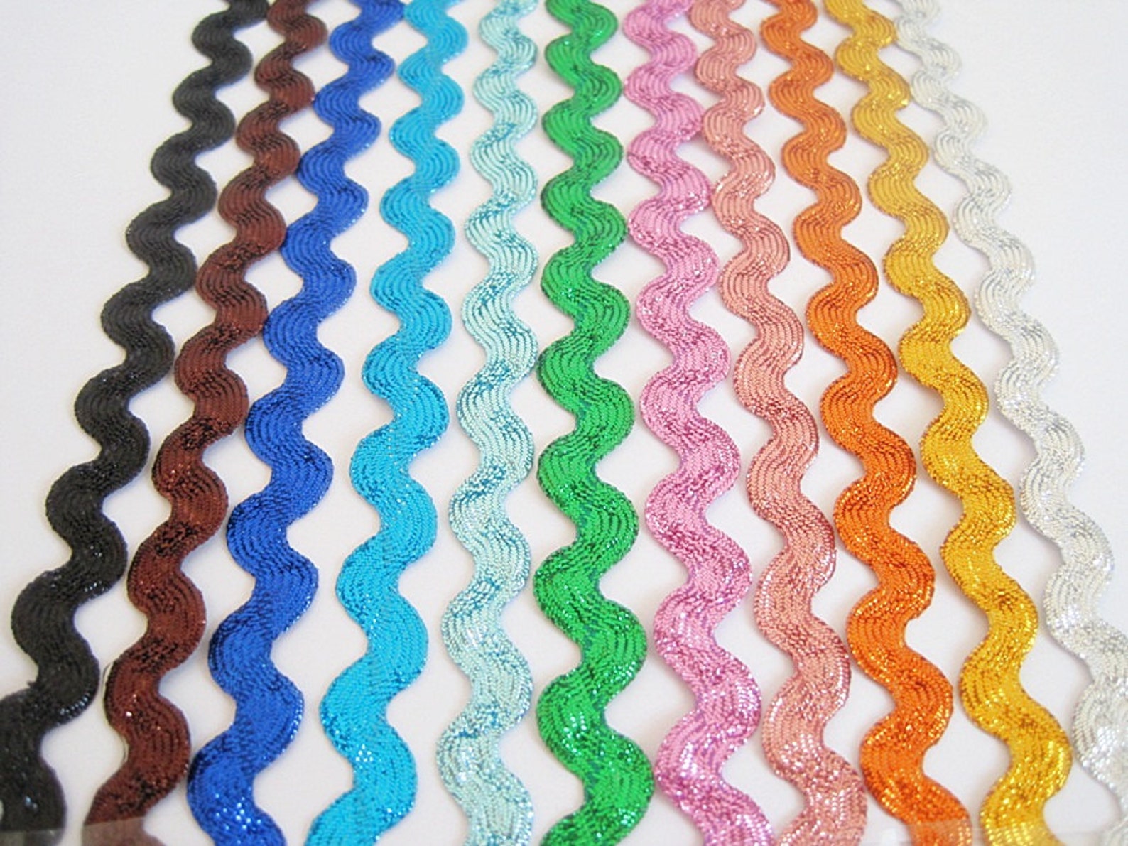 1 Pack (36 Yards) Metallic Rick Rack Trim, Wholesale Rick Rack, Ric Rac ...