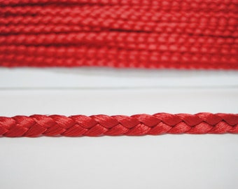 5 Meter 1/4 "Rot geflochtene Schnur