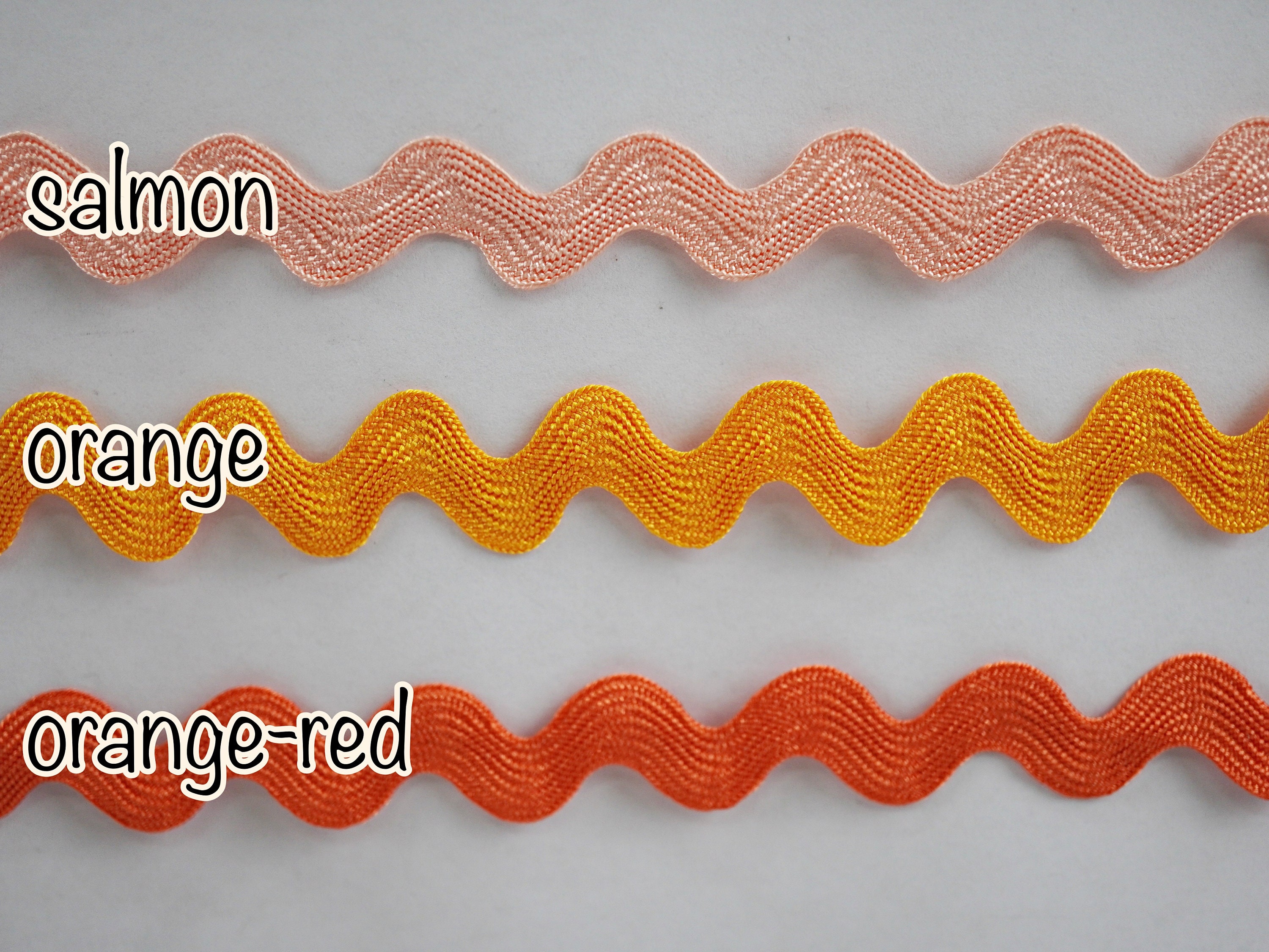 Orange Rick Rack 5 Yards 1/2