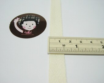 5 yards 1/2" Cream Herringbone Tape