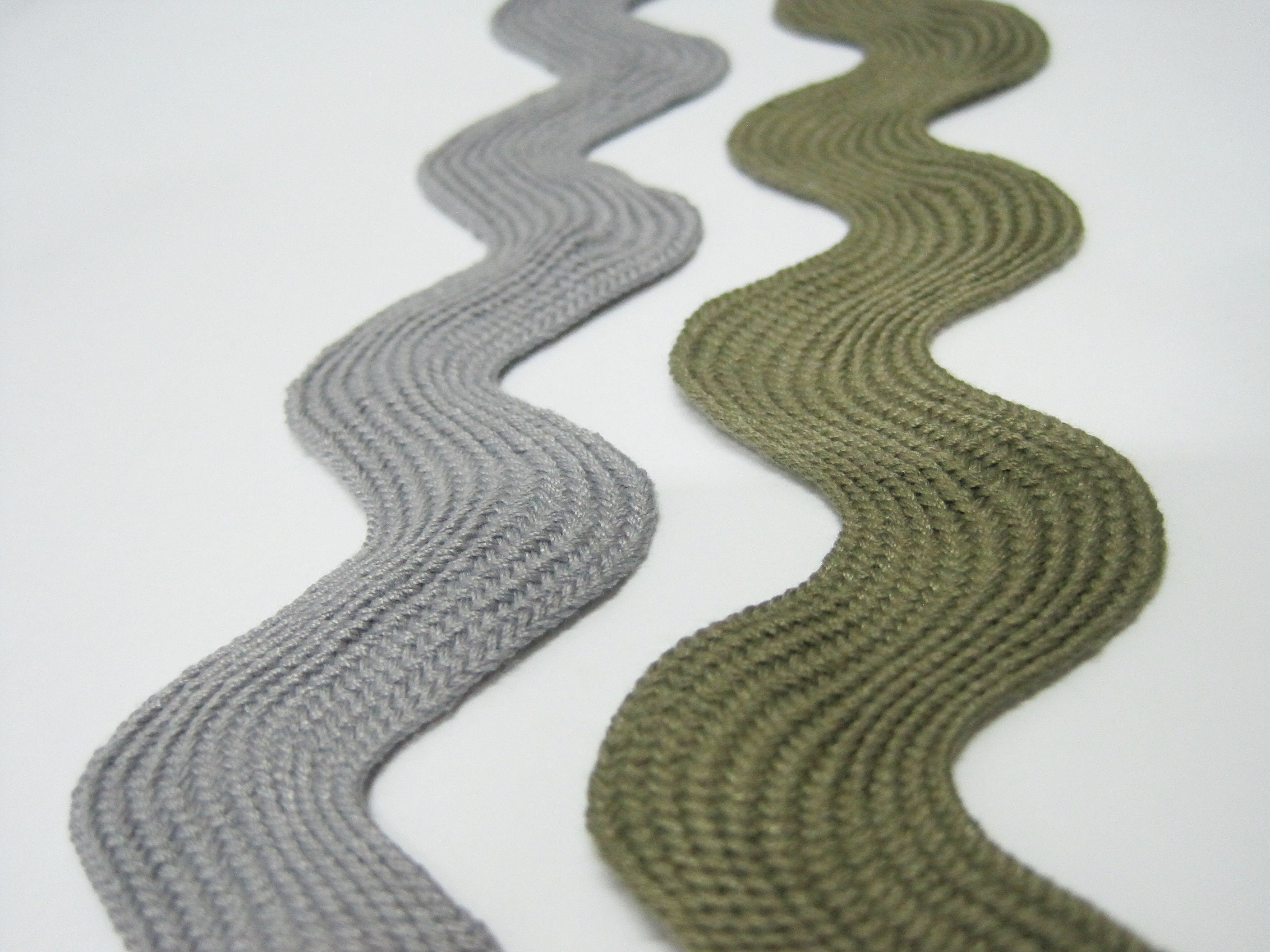 5 yards Gray Jumbo Rick Rack Trim Gray rick rack Rick Rack Etsy