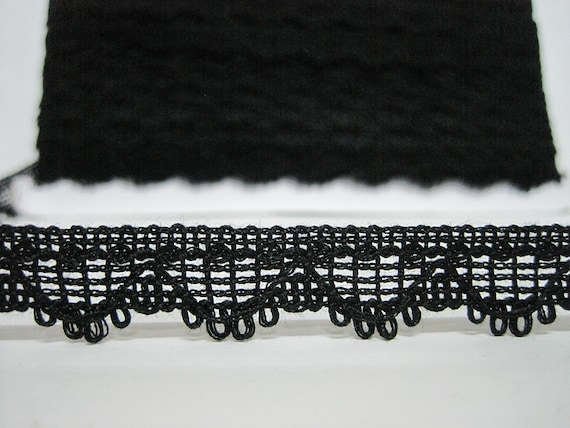 5 Yards 5 8 Black Lace Trim Lace Trim Lace Trim Ribbon
