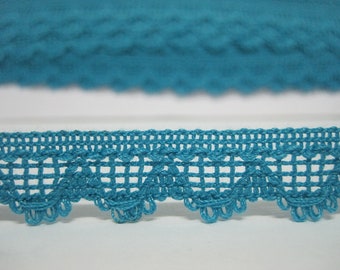 5 yards 5/8" Aqua Blue Lace Trim, Lace Trim, Lace Trim Ribbon, wholesale lace, lace supplies, blue trim, blue lace, blue ribbon, blue