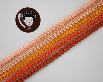 5 Meter 3/8 ""Orange Gimp Geflecht, geflochtene Gimp Zierleiste, chinesisches geflochtenes Zierband, dekorative Polsterborte