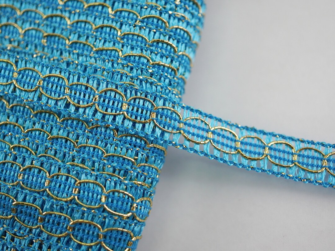 Turquoise Ribbed Ribbon 5 Yards 3/8