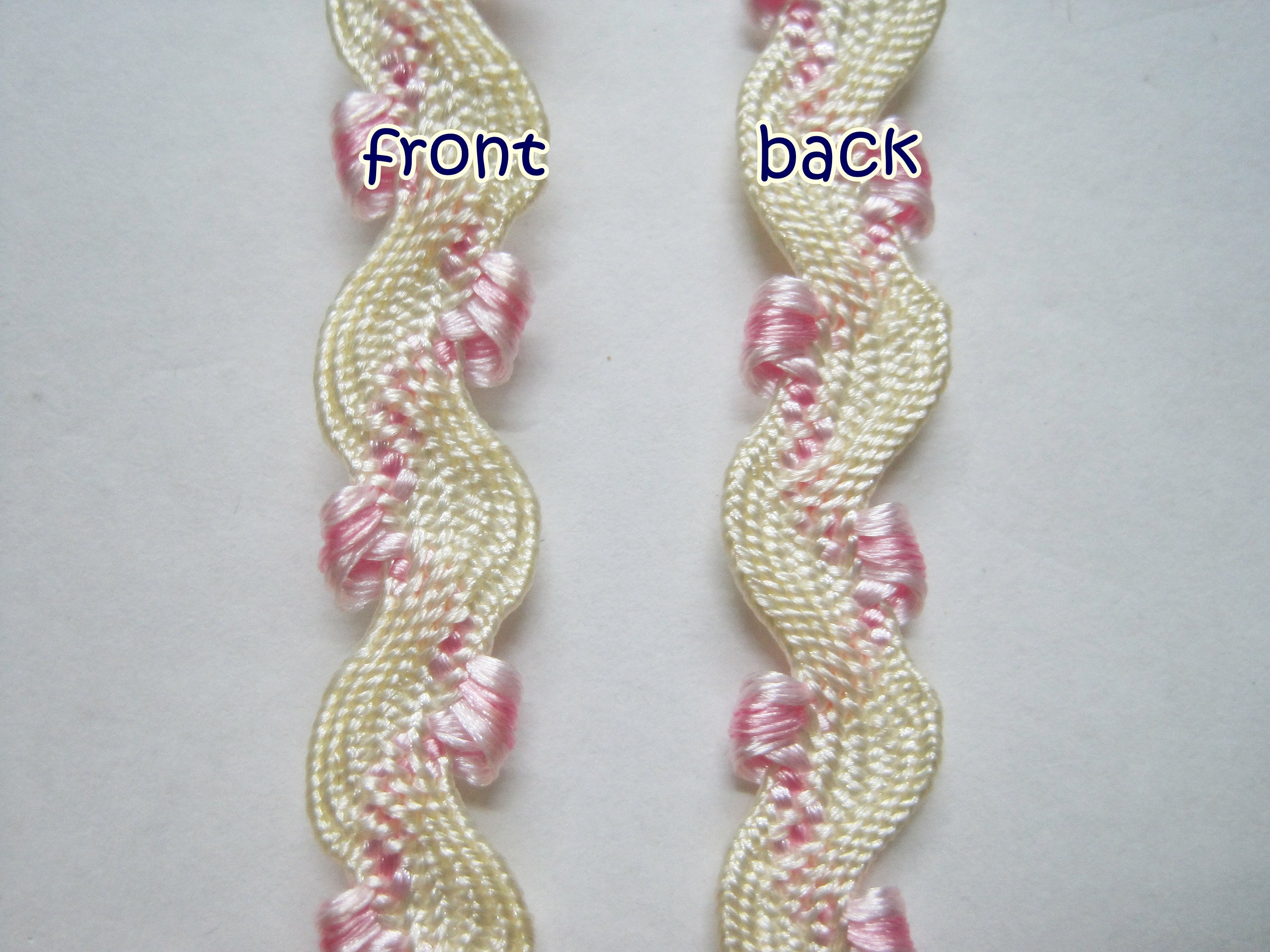 5 Yd Cream Rick Rack Trim, Picot Rick Rack, Picot Trim, Pastel Trim ...
