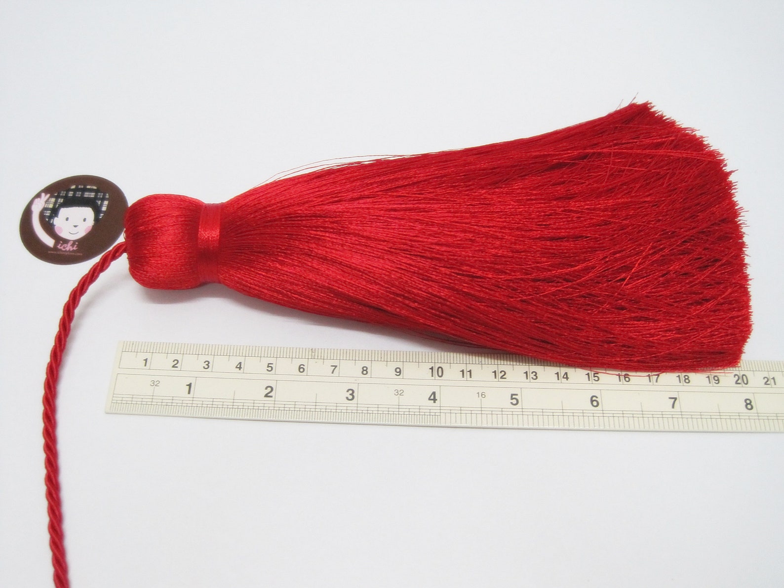 1 pair Red Double Tassel on Cord Red Tassel Tassel on cord Etsy