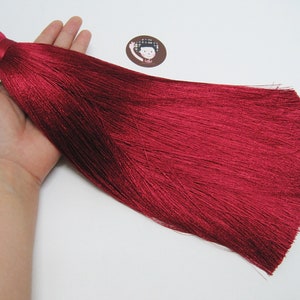 1 pc Ruby Jumbo Tassel, Big Tassel, Wholesale Tassels, jumbo silk tassel, tassel supplies, curtain tassel, decorative tassels, red tassel
