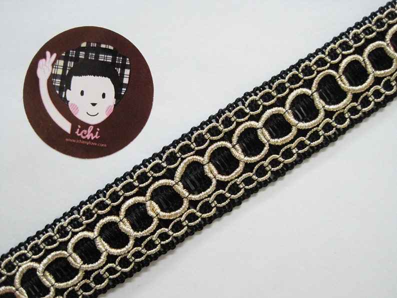 Gold Color Braided Lace - ( 5mtr )