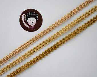 5 jardów 3/8" Złotej Taśmy Gimp, Taśmy Gimp, Taśmy Scroll Braid, Taśmy Chinese Braided, Taśmy Scroll Gimp, Dekoracyjne Taśmy Tapicerki