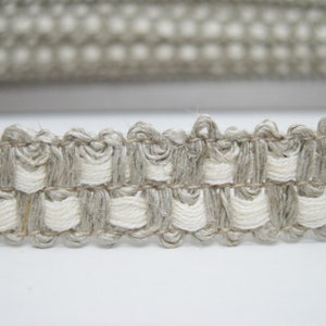 5 Yards Linen Cotton Gimp Braid, Natural trim, wholesale trims, linen lace, cotton lace trim, natural lace trim, linen trim tape, linen lace